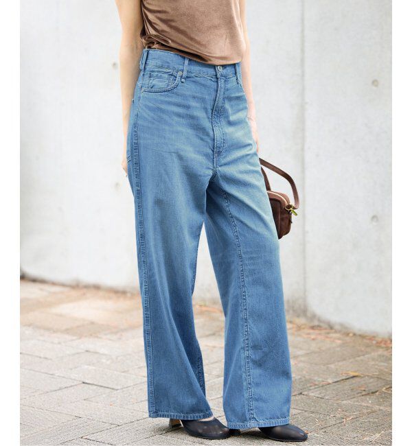 IENA「upper hights/アッパーハイツ 別注 THE LAZY OLIVIA ワイドストレートデニム」|デニム|