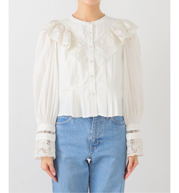 IENA LA BOUCLE「ULLA JOHNSON/ウラ ジョンソン esther long sleeve ブラウス PF250242」|シャツ・ブラウス|