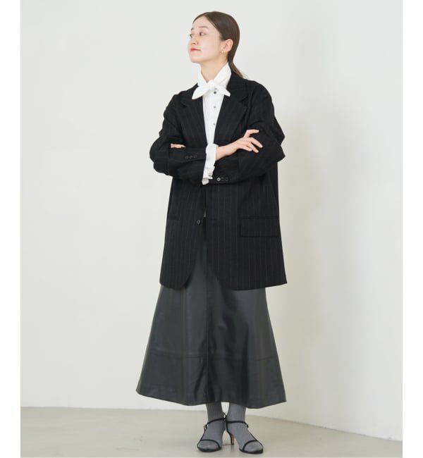 IENA「COUTURE D&rsquo;ADAM/クチュールドアダム BIG JK ストライプ」|テーラードジャケット|