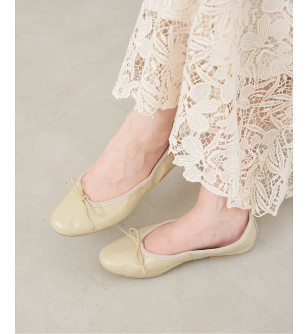 IENA「PORSELLI/ポルセリ 別注 SOLID BALLET バレエシューズ」|バレエシューズ|