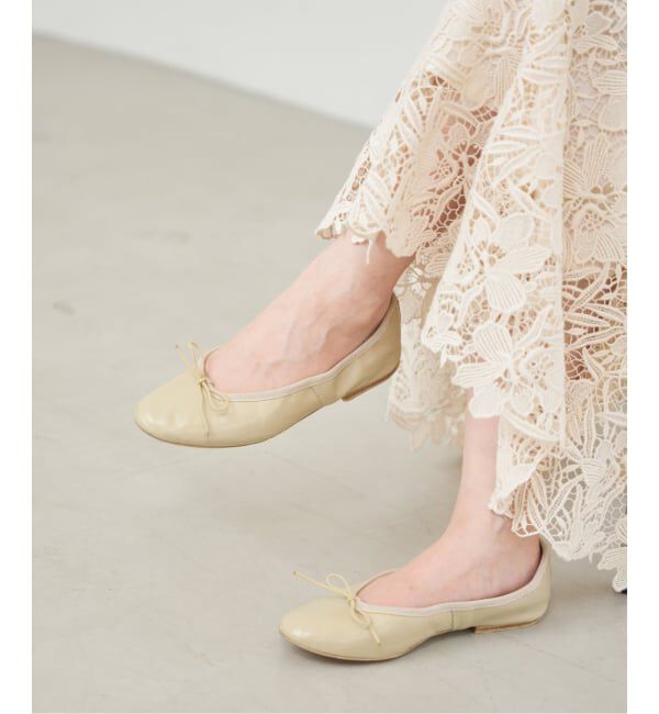 IENA「PORSELLI/ポルセリ 別注 SOLID BALLET バレエシューズ」|バレエシューズ|