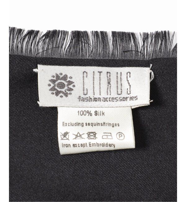 VERMEIL par iena「CITRUS シトラス V motif Silk Scarf C25264」|バンダナ・スカーフ|