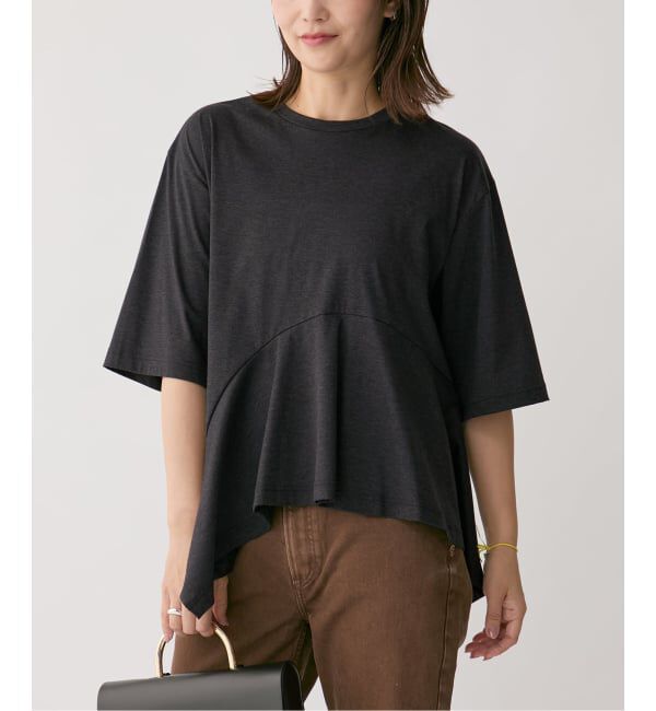 VERMEIL par iena「Room no.8 ルームエイト SMOOTH CO DRAPE TOPS SR8S-014」|Tシャツ・カットソー|グレー