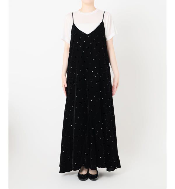 IENA「COUTURE D&rsquo;ADAM/クチュールドアダム Glitter Dress ベロアワンピース 261」|ワンピース|