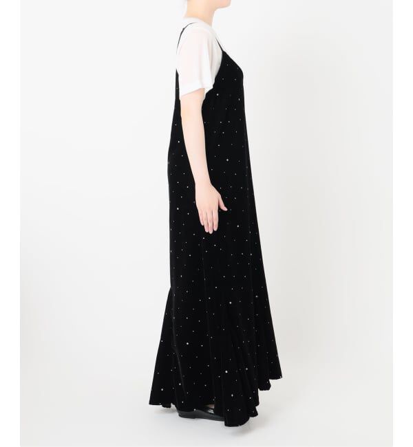 IENA「COUTURE D&rsquo;ADAM/クチュールドアダム Glitter Dress ベロアワンピース 261」|ワンピース|
