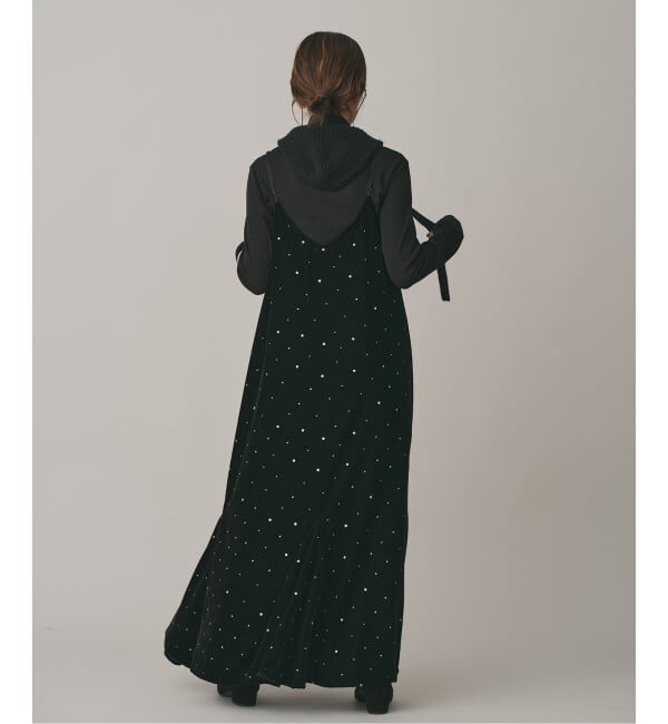 IENA「COUTURE D&rsquo;ADAM/クチュールドアダム Glitter Dress ベロアワンピース 261」|ワンピース|