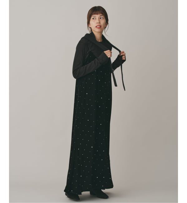 IENA「COUTURE D&rsquo;ADAM/クチュールドアダム Glitter Dress ベロアワンピース 261」|ワンピース|