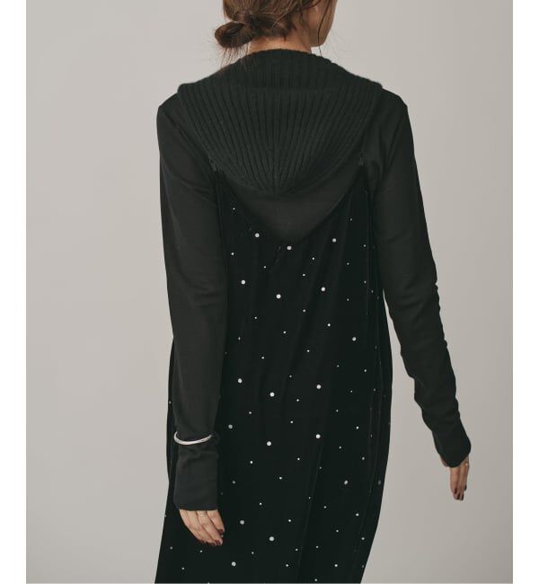 IENA「COUTURE D&rsquo;ADAM/クチュールドアダム Glitter Dress ベロアワンピース 261」|ワンピース|