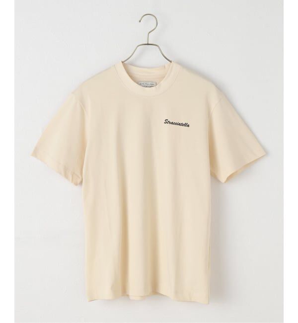 IENA「GIFT SHOP/ギフトショップ Stracciatella T-shirt Tシャツ FOLDERO」|Tシャツ・カットソー|ベージュ