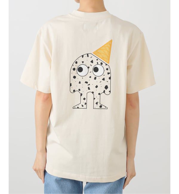 IENA「GIFT SHOP/ギフトショップ Stracciatella T-shirt Tシャツ FOLDERO」|Tシャツ・カットソー|