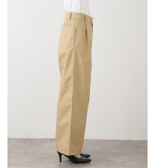 SLOBE IENA「チノタックワイドパンツ」|チノ|