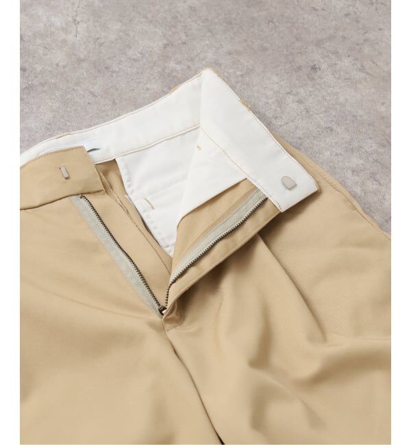 SLOBE IENA「チノタックワイドパンツ」|チノ|