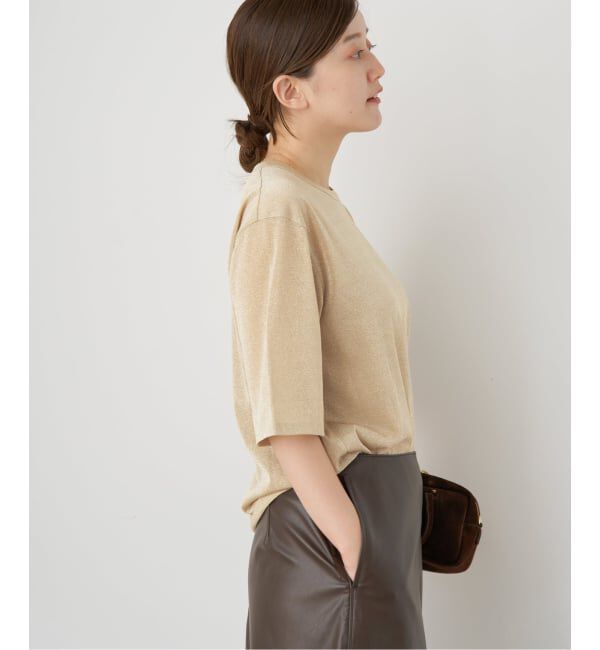 IENA「《追加》ラメ Tシャツ」|Tシャツ・カットソー|