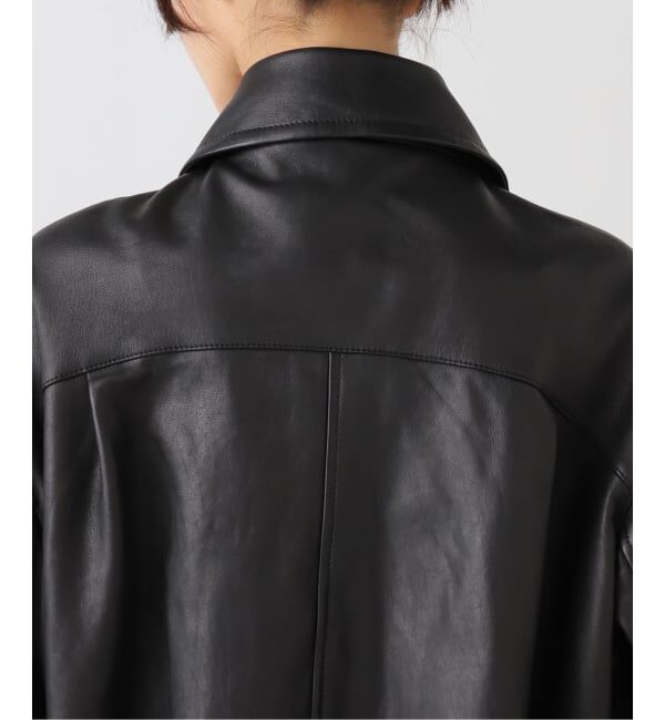 IENA「シープスキンジップブルゾン」|ライダースジャケット|