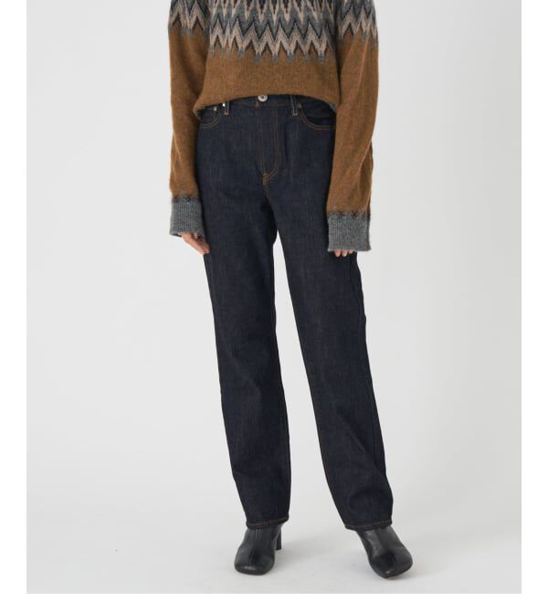 IENA「upper hights/アッパーハイツ THE AMALIE ストレートデニム」|デニム|ネイビー