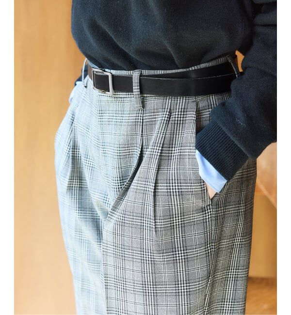 IENA「BLACK レザーベルト」|ベルト|