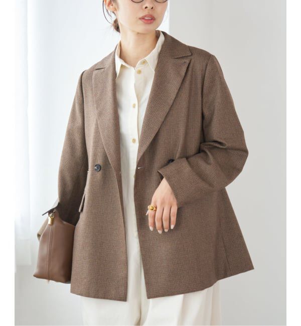 IENA「《追加》ガンクラブチェックジャケット」|テーラードジャケット|