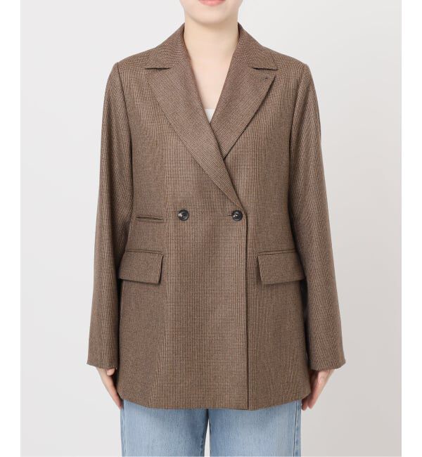 IENA「《追加》ガンクラブチェックジャケット」|テーラードジャケット|