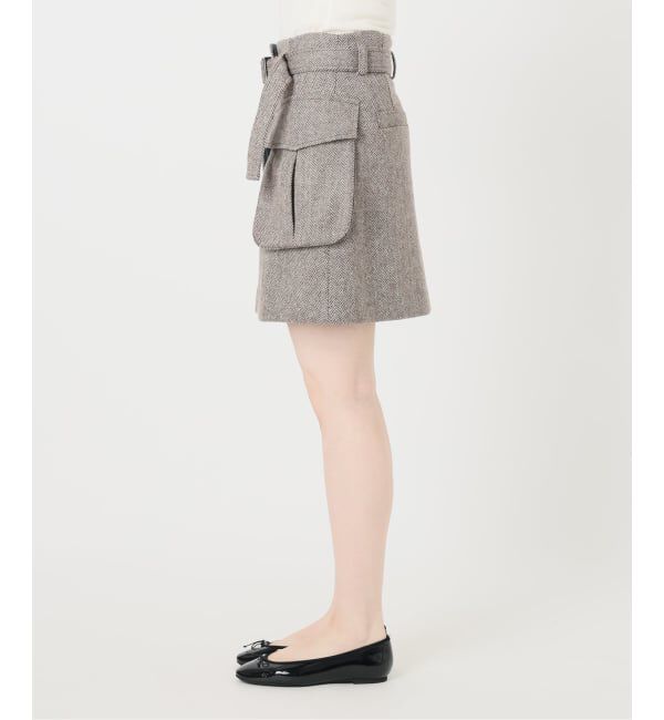 IENA LA BOUCLE「IENA LA BOUCLE ヘリンボーンミニスカート」|スカート|