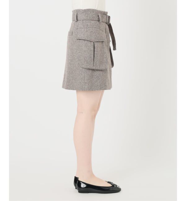 IENA LA BOUCLE「IENA LA BOUCLE ヘリンボーンミニスカート」|スカート|