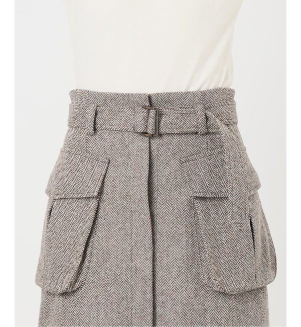 IENA LA BOUCLE「IENA LA BOUCLE ヘリンボーンミニスカート」|スカート|