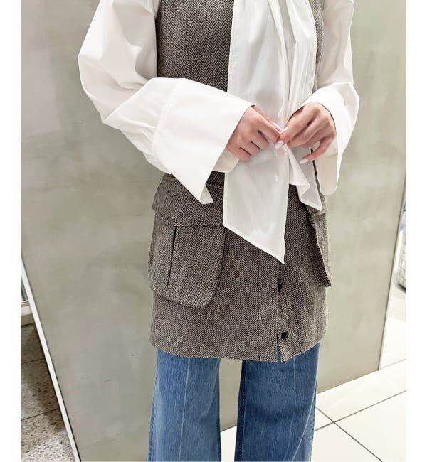 IENA LA BOUCLE「IENA LA BOUCLE ヘリンボーンミニスカート」|スカート|