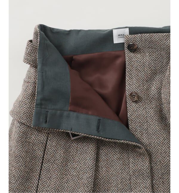 IENA LA BOUCLE「IENA LA BOUCLE ヘリンボーンミニスカート」|スカート|