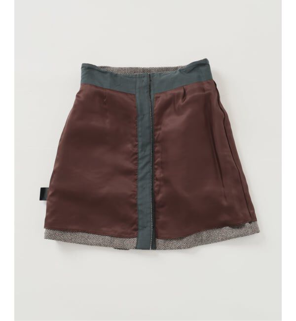 IENA LA BOUCLE「IENA LA BOUCLE ヘリンボーンミニスカート」|スカート|