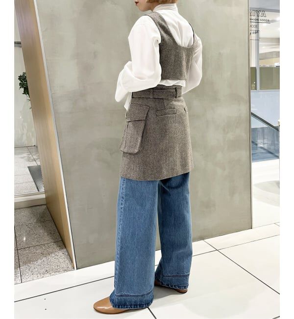 IENA LA BOUCLE「IENA LA BOUCLE ヘリンボーンミニスカート」|スカート|