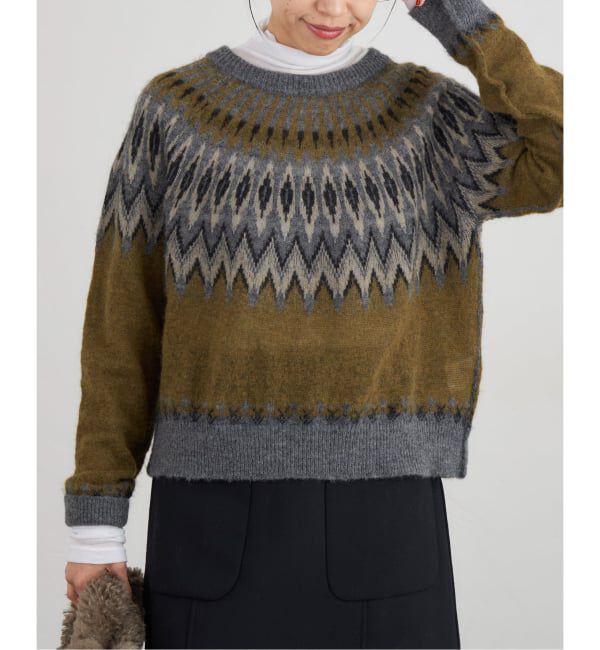 IENA「ROBERTO COLLINA/ロベルトコリーナ GIROCOLLO CROPPED ニット 253F23001」|ニット・セーター|