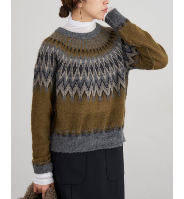 IENA「ROBERTO COLLINA/ロベルトコリーナ GIROCOLLO CROPPED ニット 253F23001」|ニット・セーター|