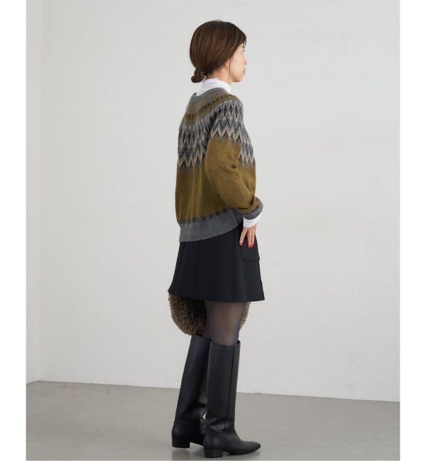 IENA「ROBERTO COLLINA/ロベルトコリーナ GIROCOLLO CROPPED ニット 253F23001」|ニット・セーター|