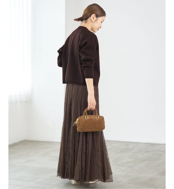 IENA「《追加2》スーパーファインスムースクルーカーディガン」|カーディガン|