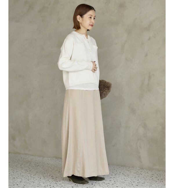 IENA「《追加2》スーパーファインスムースクルーカーディガン」|カーディガン|