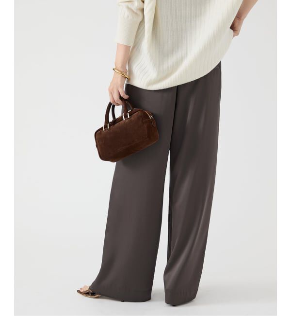 IENA「《追加2》ダブルサテンイージーパンツ」|その他|