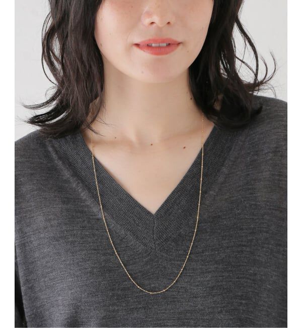IENA「Rieuk/リューク Dot chain long nl ネックレス NC54-YG」|ネックレス|