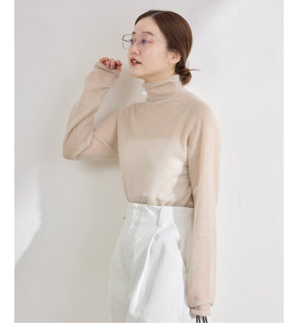 IENA「《追加》SUPER Kid MIX モヘアシアープルオーバー」|ニット・セーター|