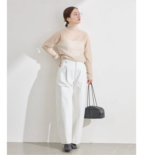 IENA「《追加》SUPER Kid MIX モヘアシアープルオーバー」|ニット・セーター|