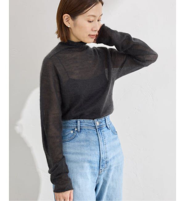 IENA「《追加》SUPER Kid MIX モヘアシアープルオーバー」|ニット・セーター|