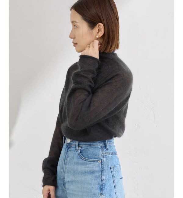 IENA「《追加》SUPER Kid MIX モヘアシアープルオーバー」|ニット・セーター|