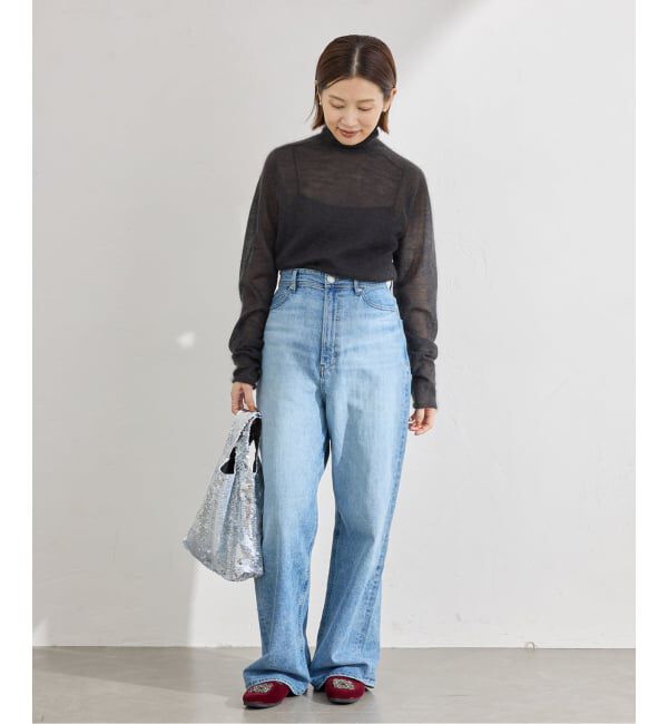 IENA「《追加》SUPER Kid MIX モヘアシアープルオーバー」|ニット・セーター|