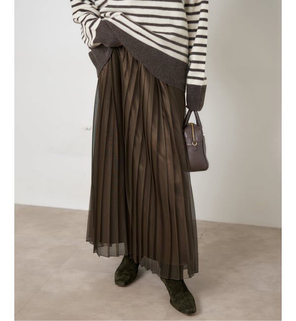 IENA「シアープリーツスカート」|スカート|