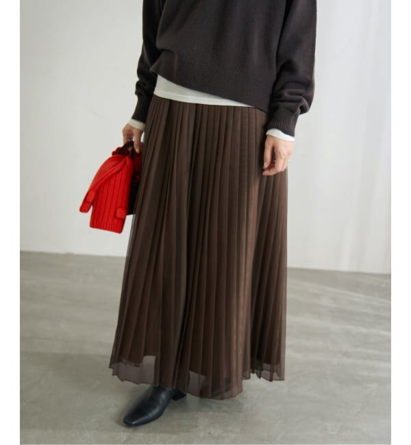IENA「シアープリーツスカート」|スカート|