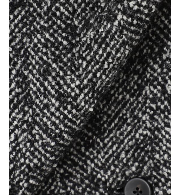 IENA「ヘリンボンツイードビッグカラーコート」|その他|
