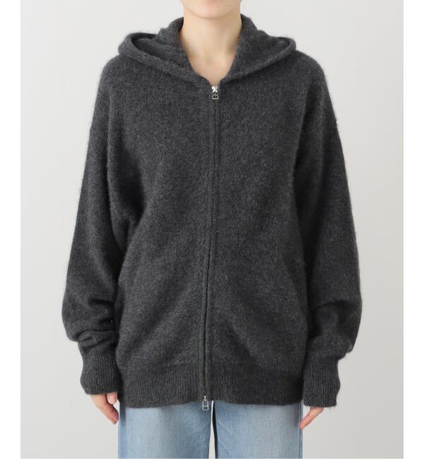 IENA「ジップアップフーディー」|ニット・セーター|