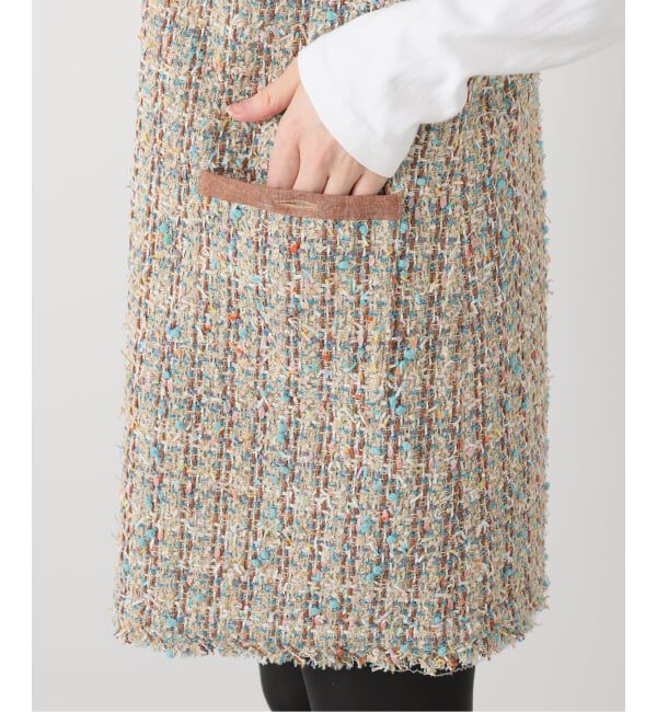 IENA LA BOUCLE「IENA LA BOUCLE LINTONツィードミニドレス」|ワンピース|