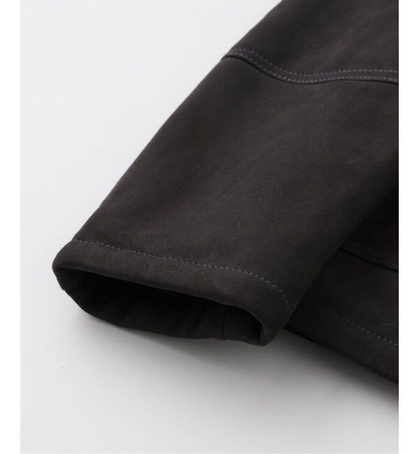 EDIFICE「EMMETI(エンメティ) WALLAS Hooded Mouton Blouson」|ライダースジャケット|