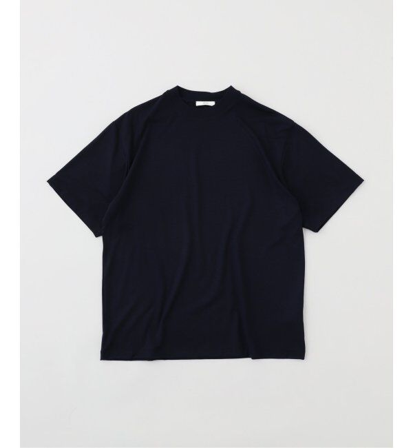 EDIFICE「ATON (エイトン)ROYAL WOOL JERSEY LOOSE FIT Tシャツ KKAGGM0701」|Tシャツ・カットソー|ネイビー