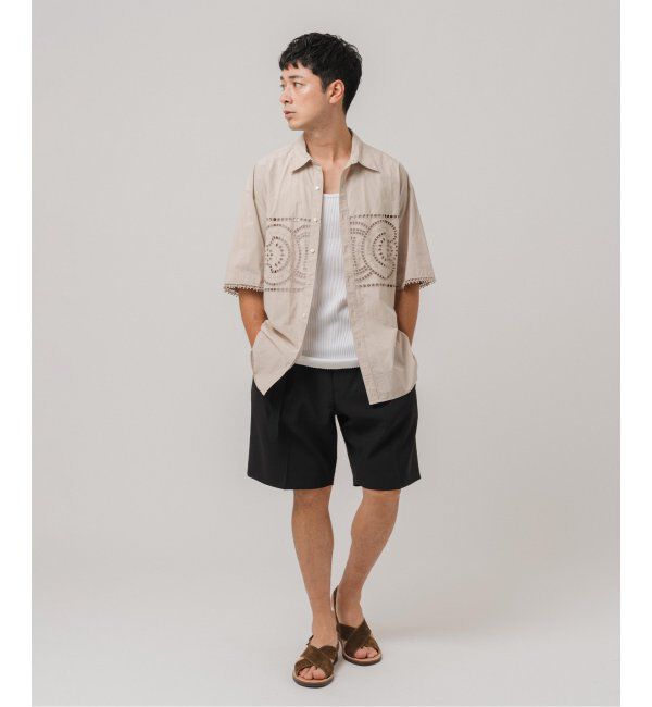 EDIFICE「シャンタン ベルテッド 2プリーツ ショーツ」|その他|