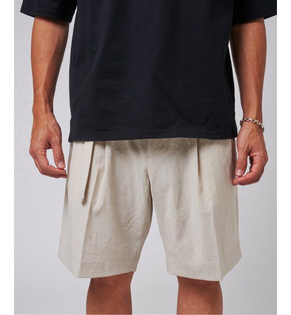 EDIFICE「シャンタン ベルテッド 2プリーツ ショーツ」|その他|